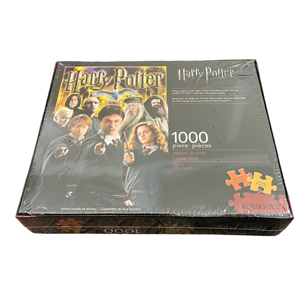 NEW Aquarius Harry Potter Jigsaw Puzzle 1000 Pieces Black Cast Group Photo